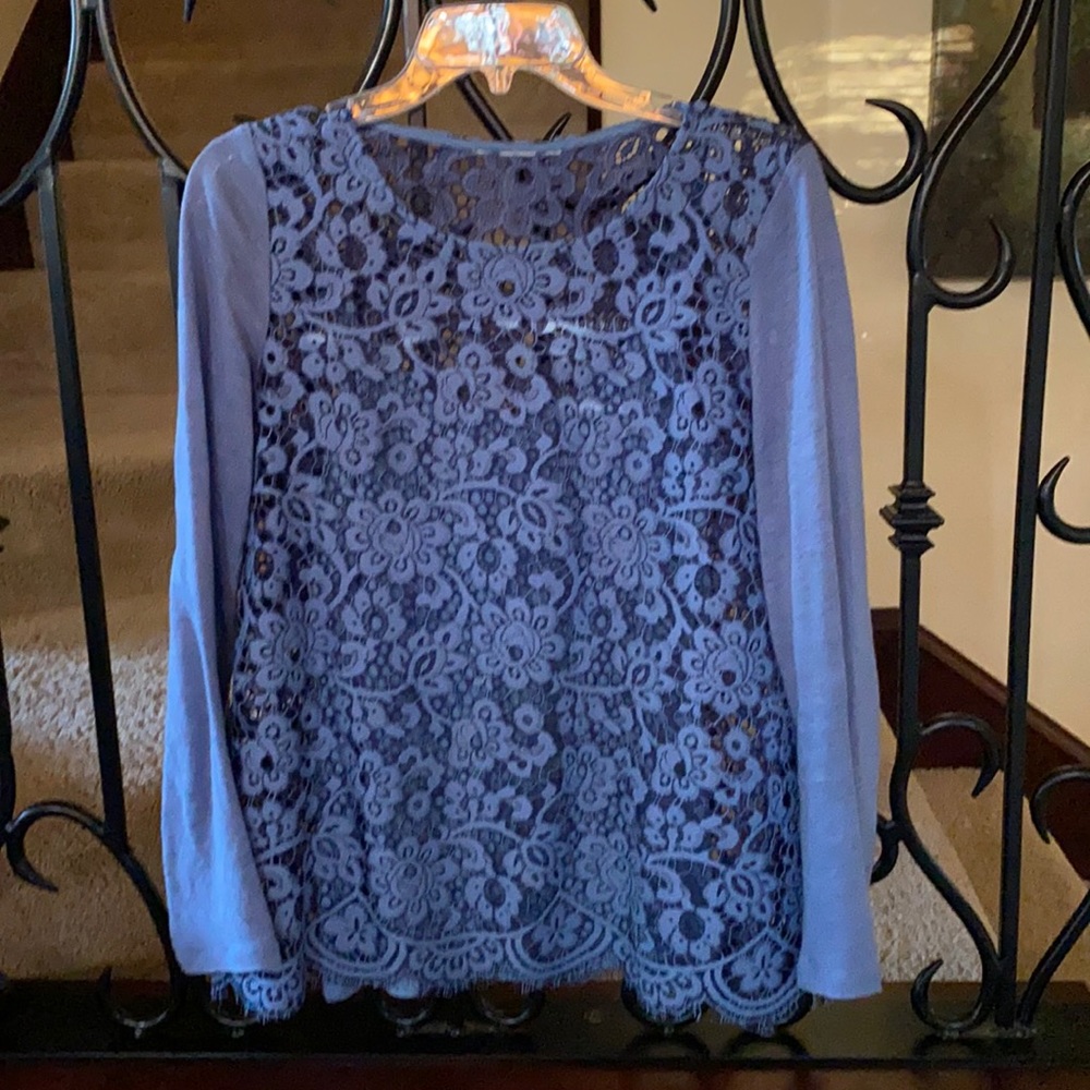 Sundance blue lace top